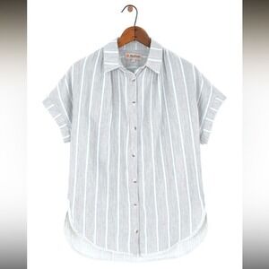 Mollusk California‎ Bossa Shirt 100% Cotton Striped Button Shirt Size X Small